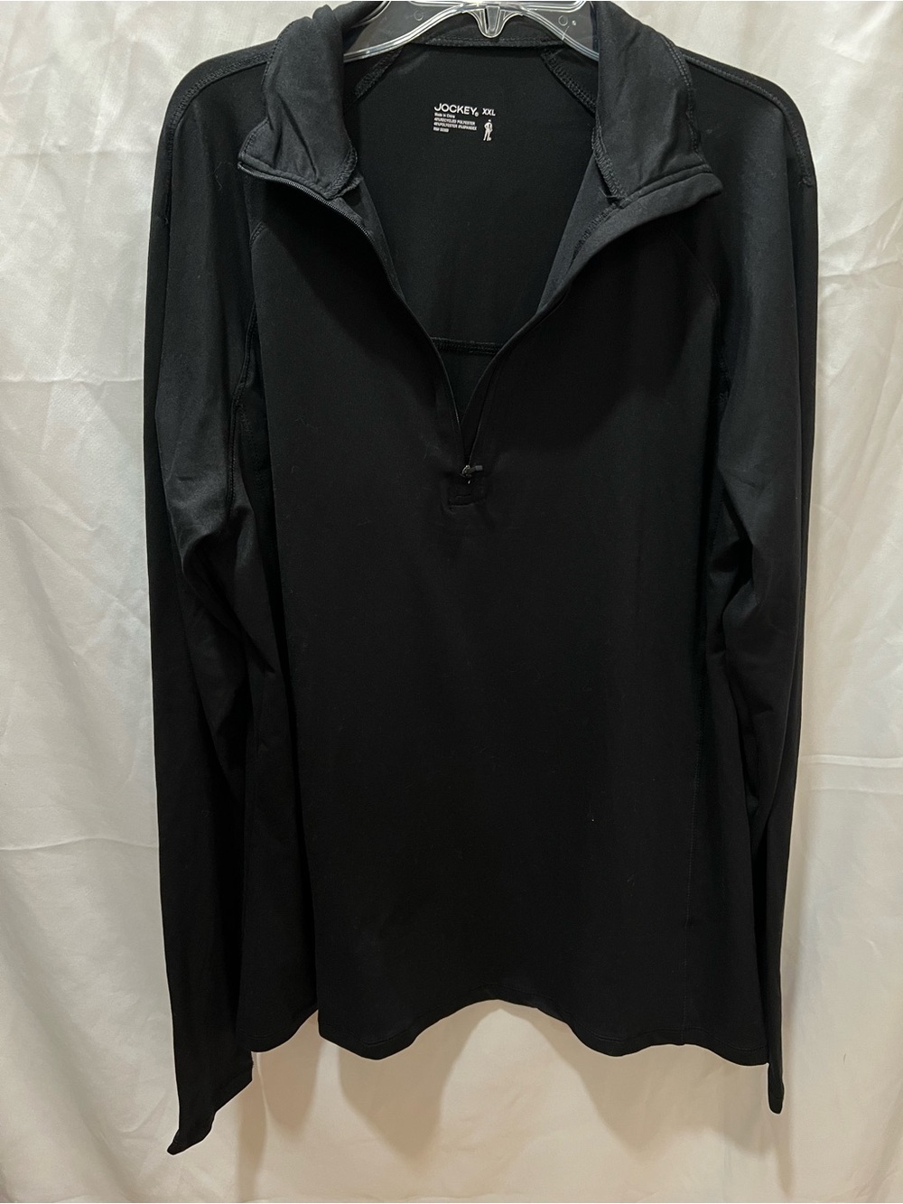 Jockey Black Women’s Long Sleeve Quarter-Zip Top